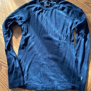 Smartwool Base Layer Blue Long Sleeve Shirt